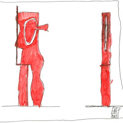 croquis sculpture belliard