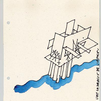 croquis maquette d'architecture